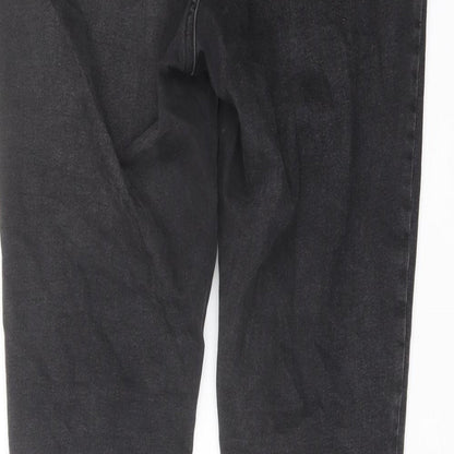 Denim & Co. Womens Grey Cotton Skinny Jeans Size 16 L28 in Regular Button