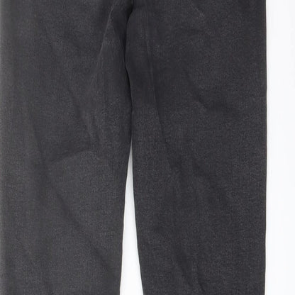 Denim & Co. Womens Grey Cotton Skinny Jeans Size 10 L27 in Regular Button