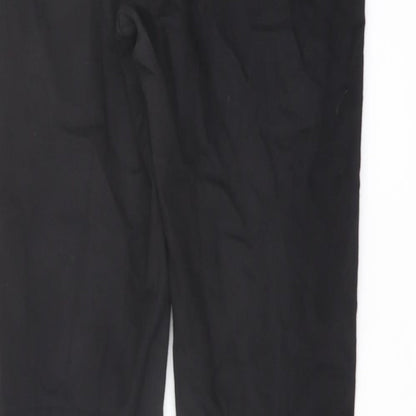 Denim & Co. Womens Black Cotton Jegging Jeans Size 12 L29 in Regular Button