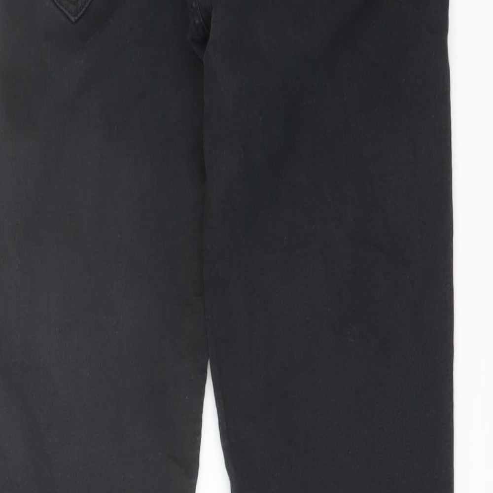 Lee Womens Black Cotton Jegging Jeans Size 26 in L29 in Regular Button