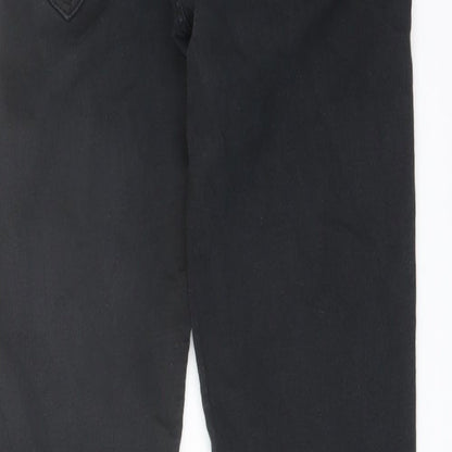 Lee Womens Black Cotton Jegging Jeans Size 26 in L29 in Regular Button