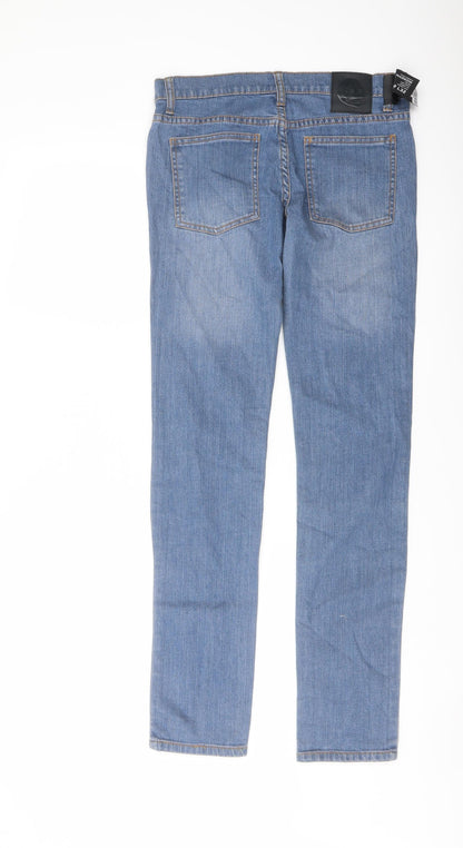 Cheap Monday Mens Blue Cotton Skinny Jeans Size 29 in L32 in Regular Button