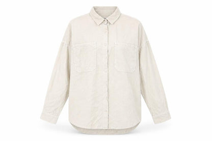 Womens UK Size S Pull&Bear Beige Basic Button-Up