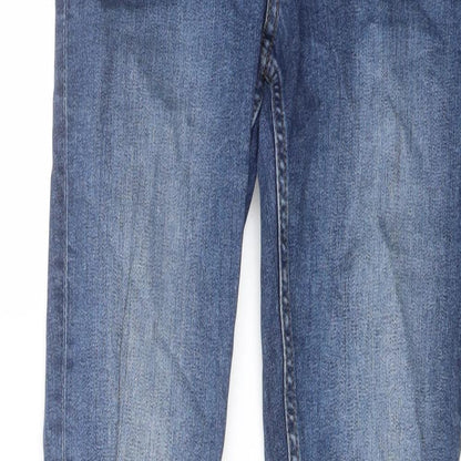 Cheap Monday Mens Blue Cotton Skinny Jeans Size 30 in L29 in Regular Button