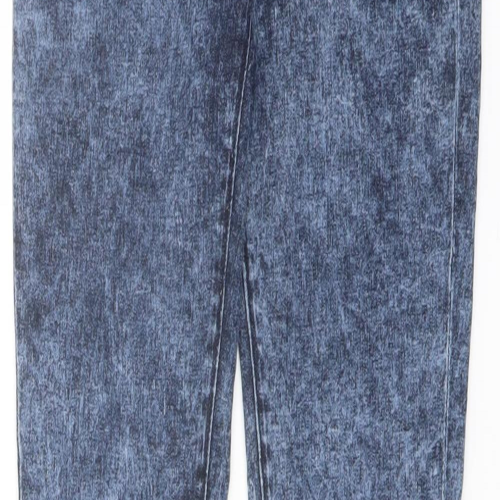 Denim & Co. Womens Blue Cotton Jegging Jeans Size 8 L28 in Regular Button