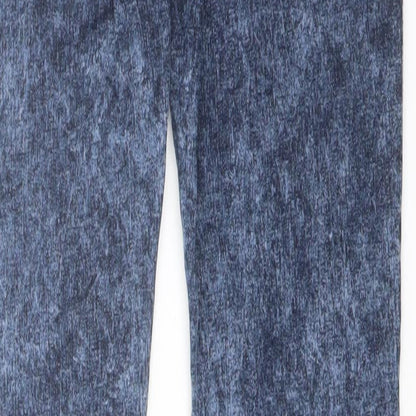 Denim & Co. Womens Blue Cotton Jegging Jeans Size 8 L28 in Regular Button