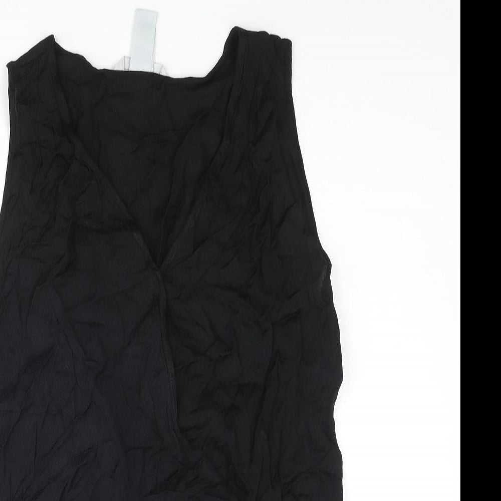 Womens UK Size 8 H&M Black Camisole Blouse