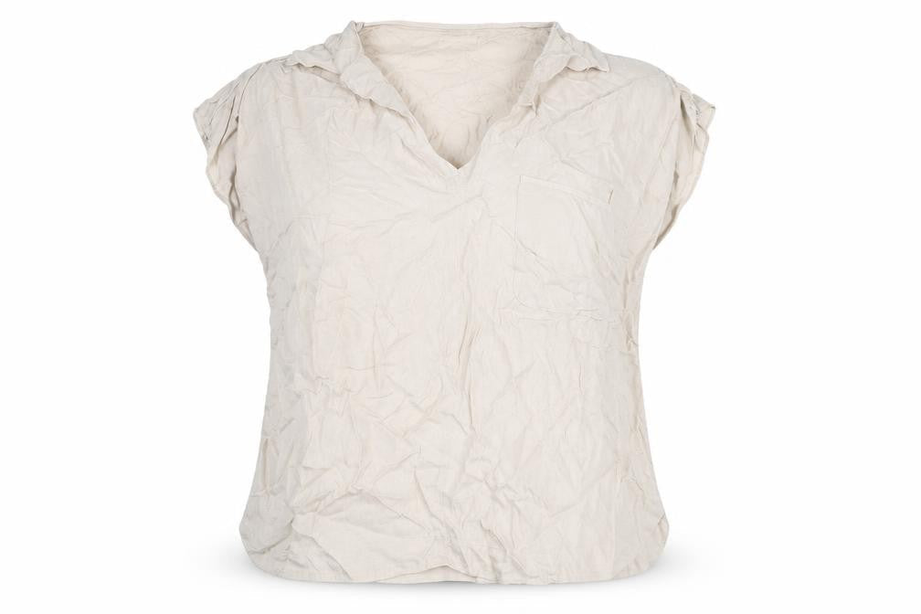 Womens UK Size 20 Per Una Beige Basic Blouse