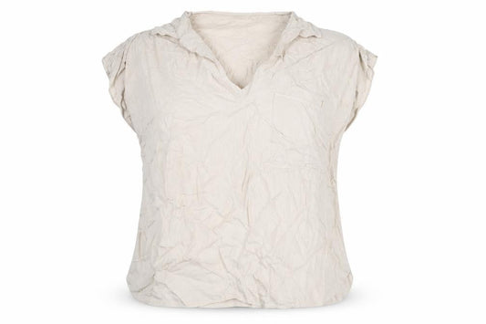 Womens UK Size 20 Per Una Beige Basic Blouse