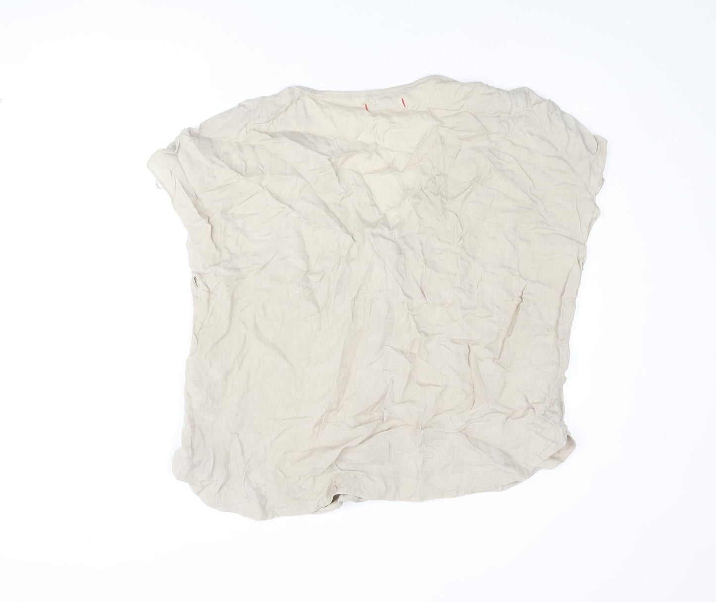 Womens UK Size 20 Per Una Beige Basic Blouse