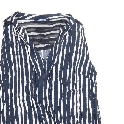 Womens UK Size 10 NEXT Blue Basic Blouse