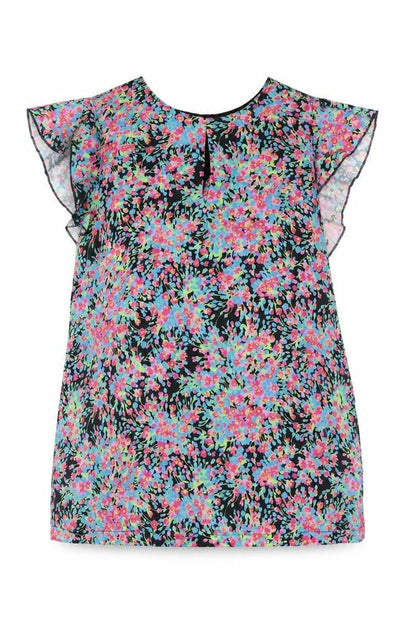 Womens UK Size 12 Warehouse Multicoloured Basic Blouse