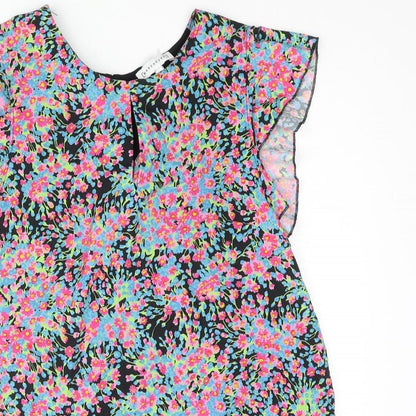 Womens UK Size 12 Warehouse Multicoloured Basic Blouse