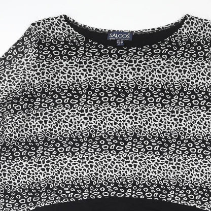 Womens UK Size 16 Saloos Black Basic Blouse