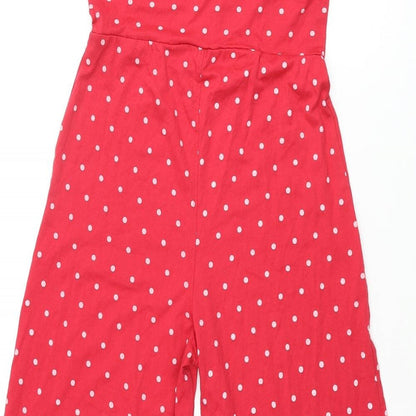 Womens UK Size 10 Missguided One-Piece Red Jumpsuit