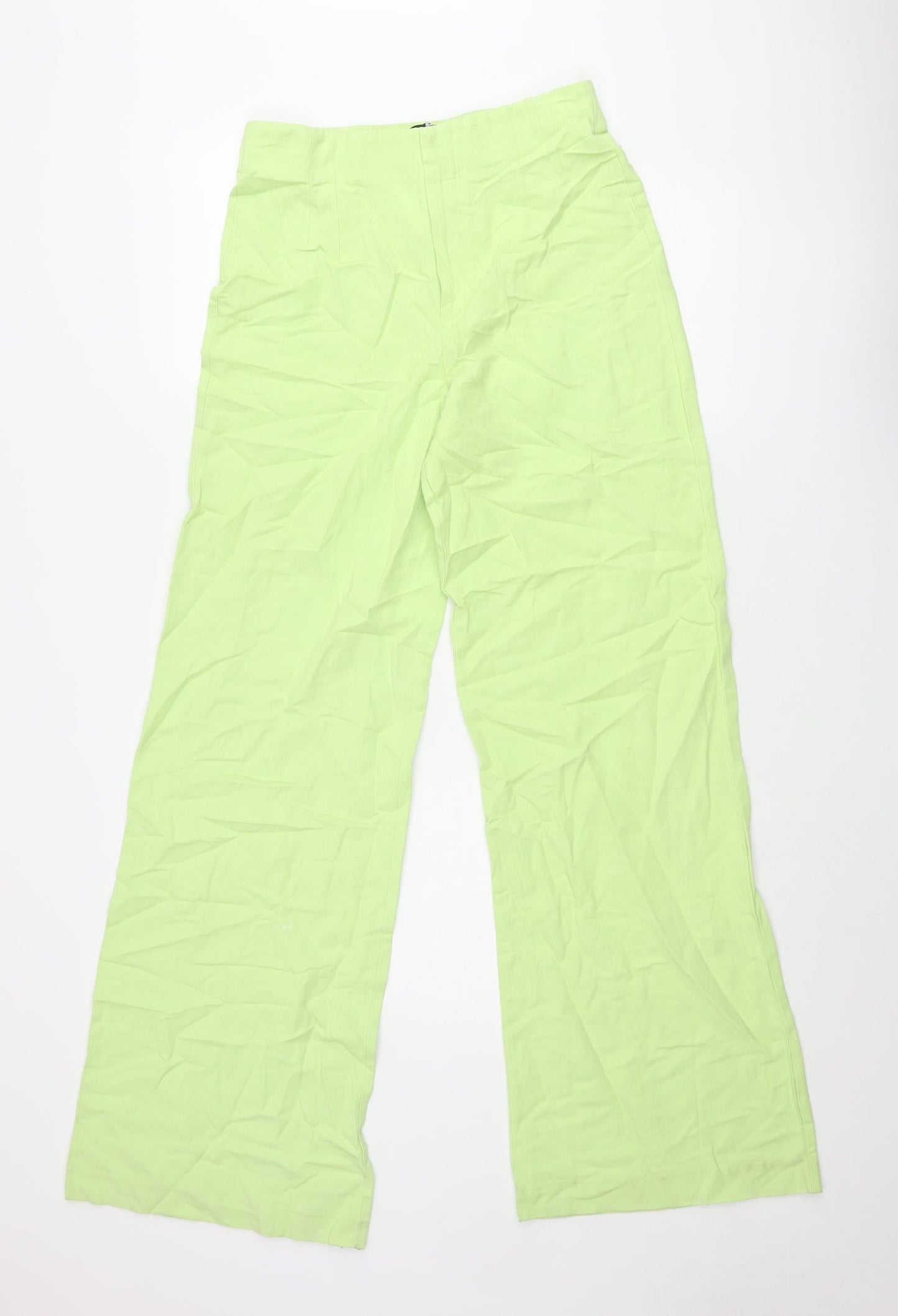 Womens UK Size M Zara Regular Fit  Green Trousers
