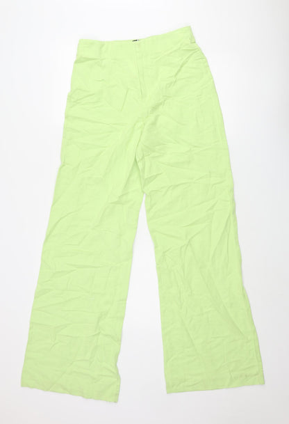 Womens UK Size M Zara Regular Fit  Green Trousers