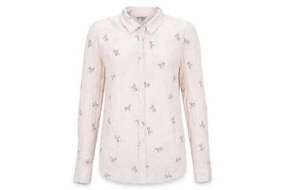 Topshop Womens Pink Geometric Viscose Basic Button-Up Size 6 Collared - Unicorn Pattern