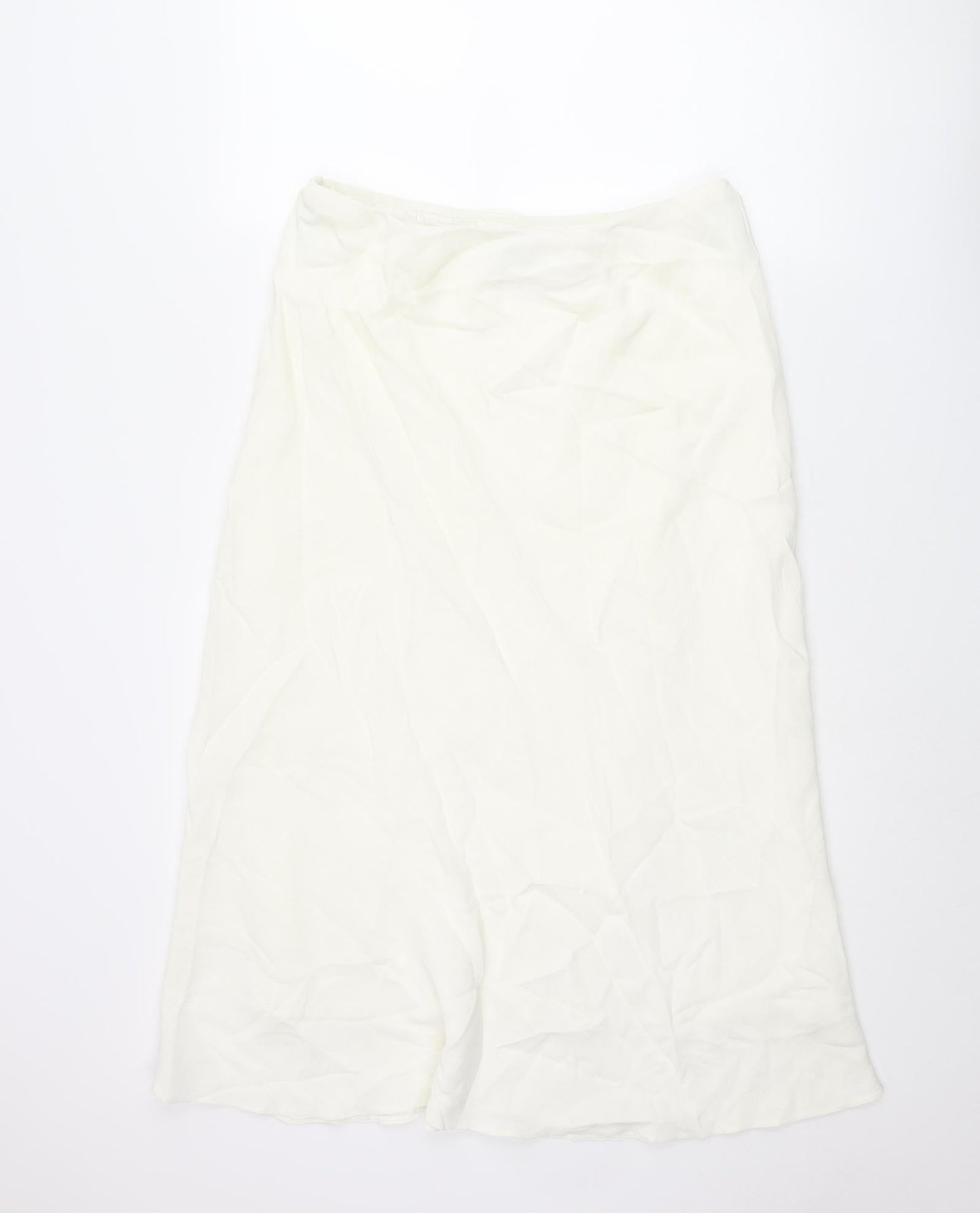 Alex & Co Womens Ivory Viscose A-Line Skirt Size 16