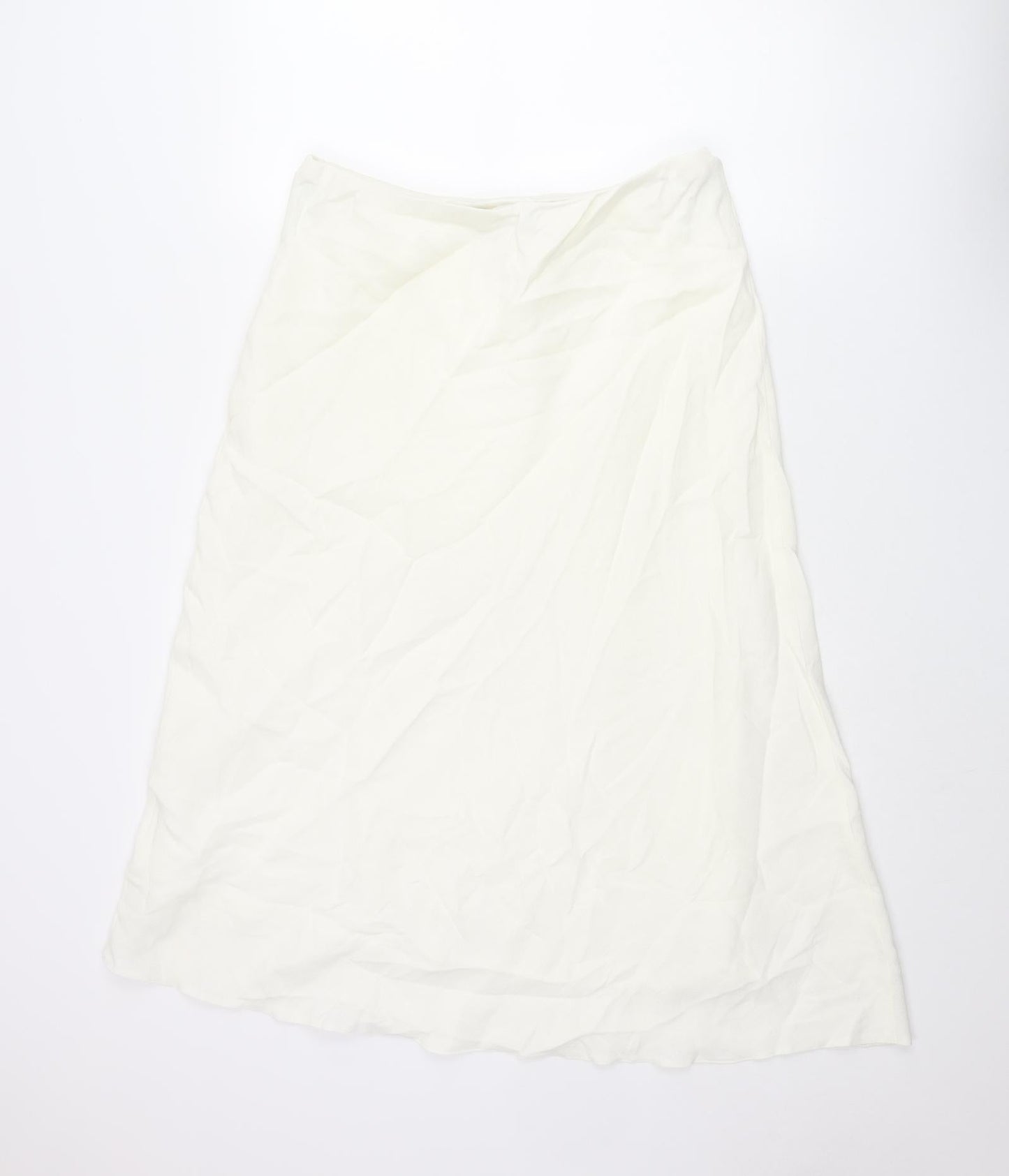 Alex & Co Womens Ivory Viscose A-Line Skirt Size 16