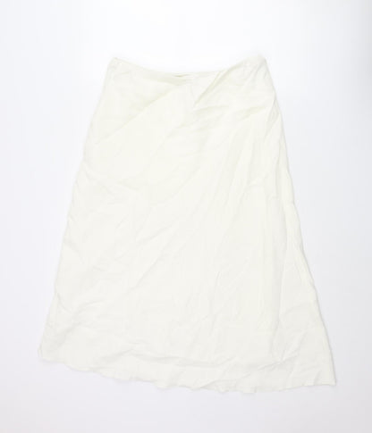 Alex & Co Womens Ivory Viscose A-Line Skirt Size 16