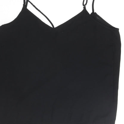 Womens UK Size 14 River Island Black Camisole Blouse
