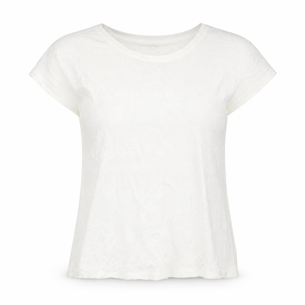 Womens UK Size 10 Indigo Ivory Basic Blouse