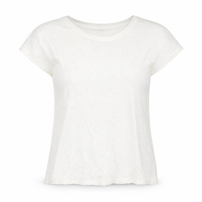 Womens UK Size 10 Indigo Ivory Basic Blouse