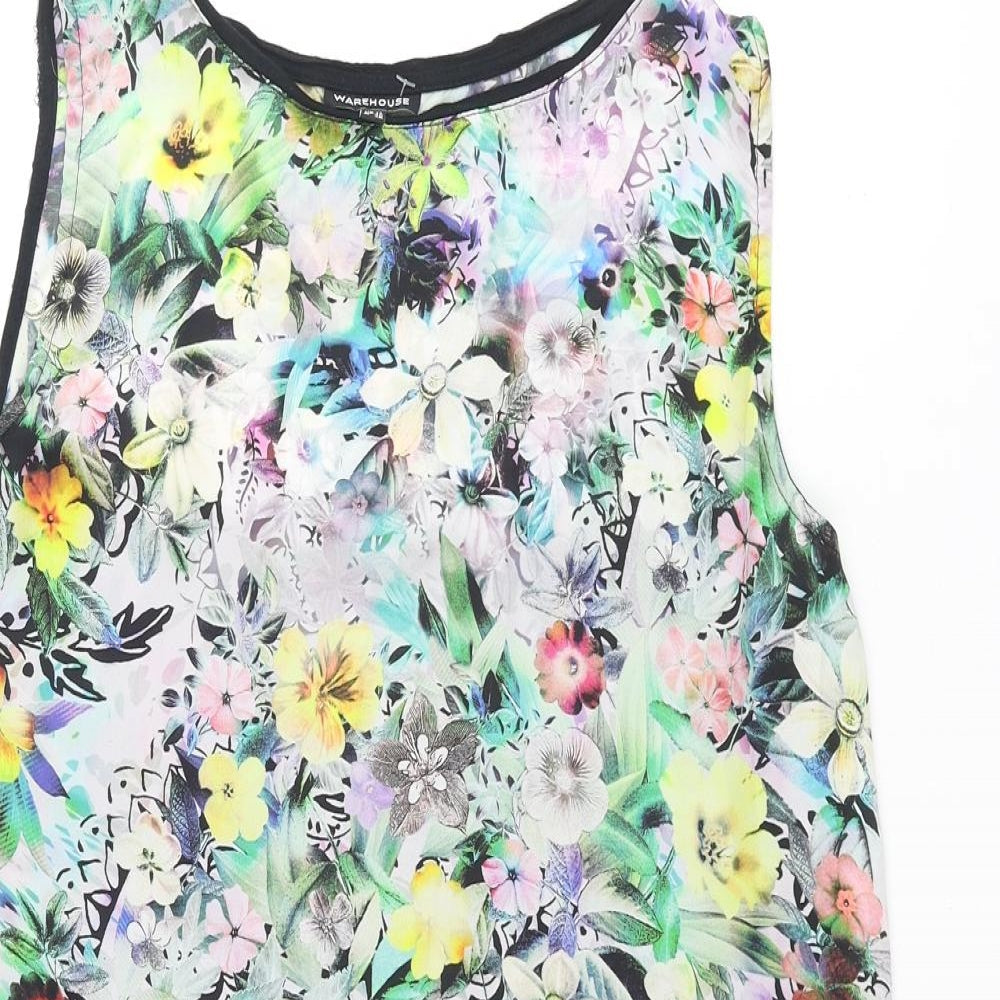 Womens UK Size 12 Warehouse Multicoloured Camisole Blouse