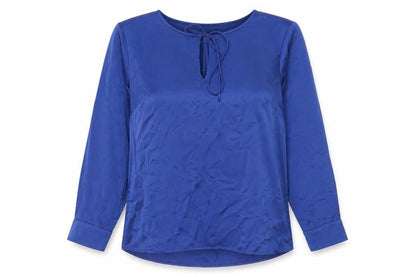 Womens UK Size 10 H&M Blue Basic Blouse