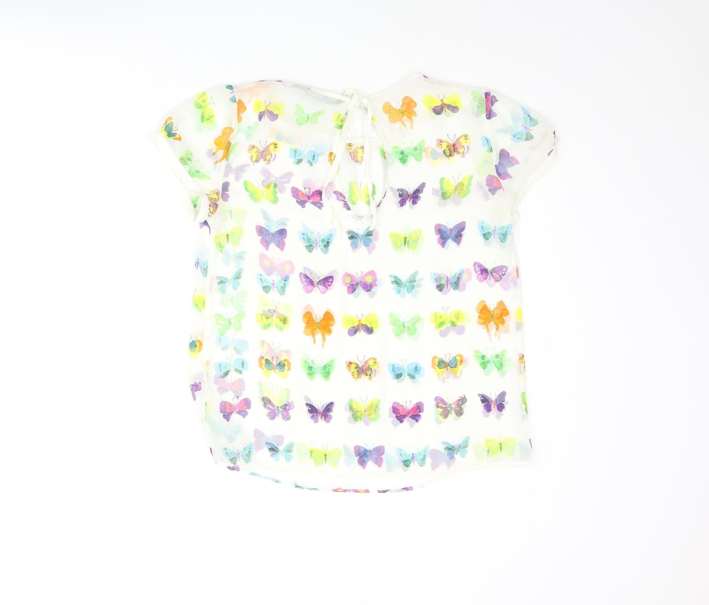 Womens UK Size M Zara Multicoloured Basic Blouse