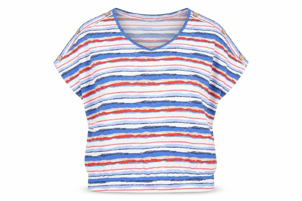 Womens UK Size 18 EWM Multicoloured Basic Blouse