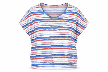 Womens UK Size 18 EWM Multicoloured Basic Blouse