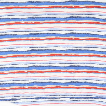 EWM Womens Multicoloured Striped Polyester Basic Blouse Size 18 V-Neck - Button Detail Size 18-20