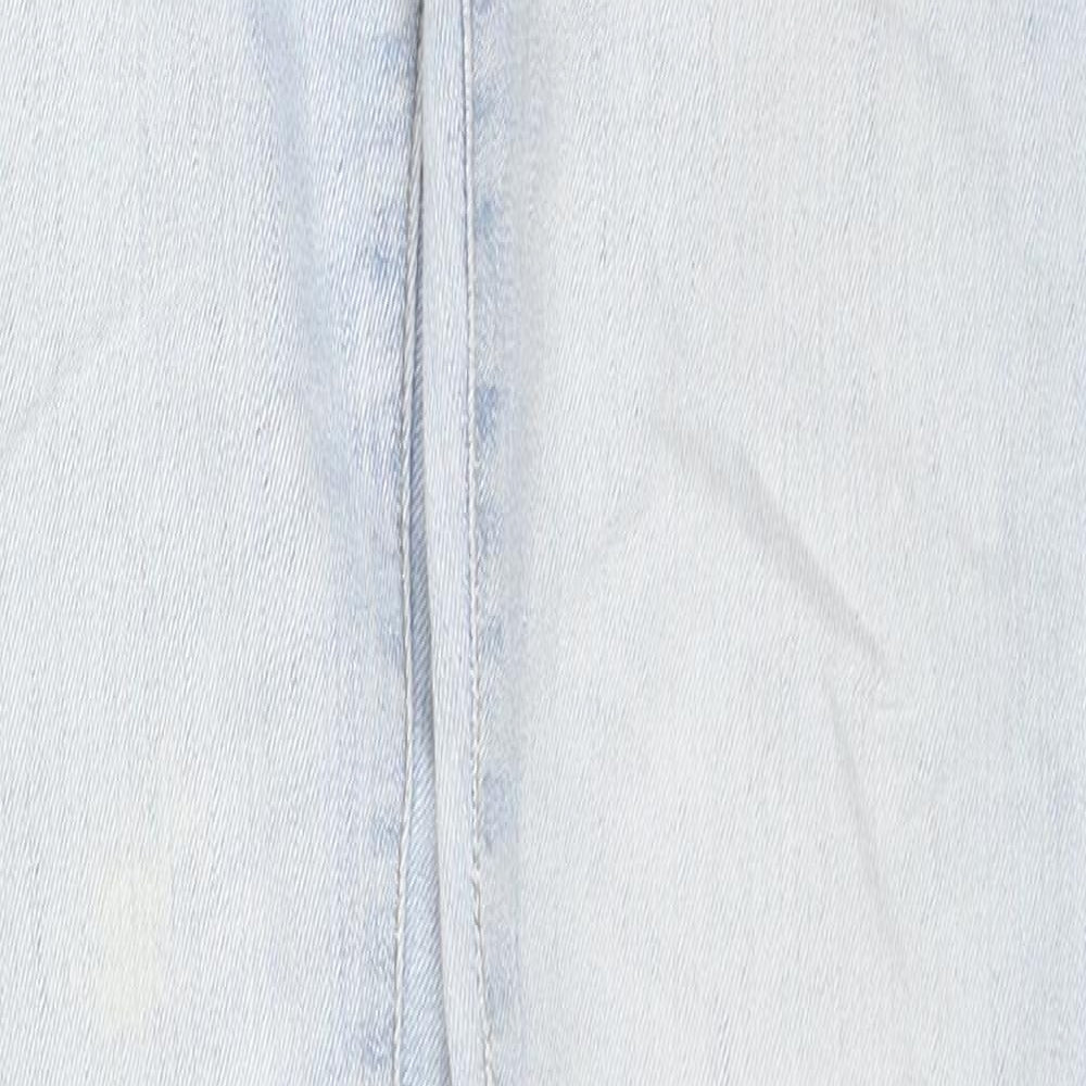 Denim & Co. Womens Blue Cotton Skinny Jeans Size 6 L31 in Regular Zip