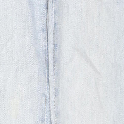 Denim & Co. Womens Blue Cotton Skinny Jeans Size 6 L31 in Regular Zip