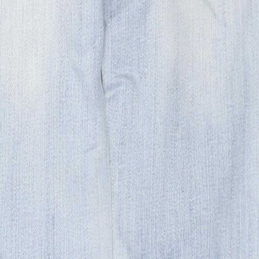 Denim & Co. Womens Blue Cotton Skinny Jeans Size 6 L31 in Regular Zip