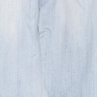 Denim & Co. Womens Blue Cotton Skinny Jeans Size 6 L31 in Regular Zip