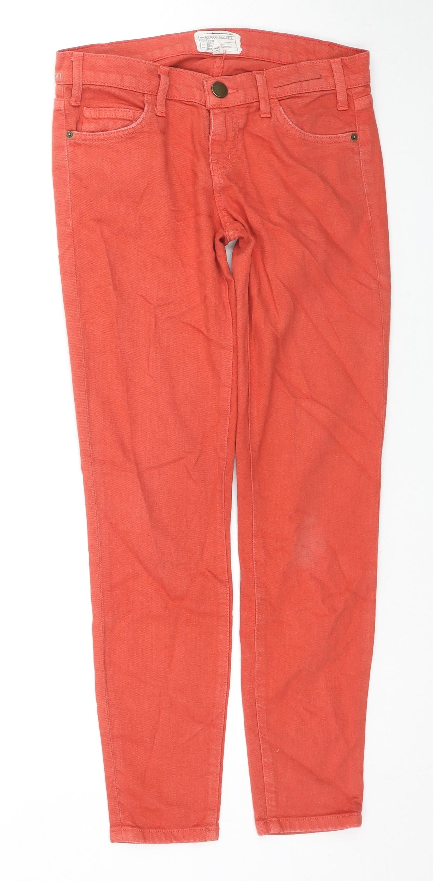 Womens UK Size 26 in Current/Elliott Regular Fit Skinny Orange Jeans