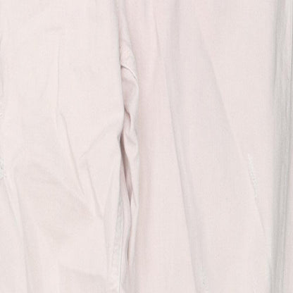 Zara Womens Pink Cotton Skinny Jeans Size 32 in L27 in Regular Zip