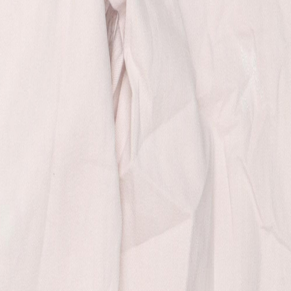 Zara Womens Pink Cotton Skinny Jeans Size 32 in L27 in Regular Zip