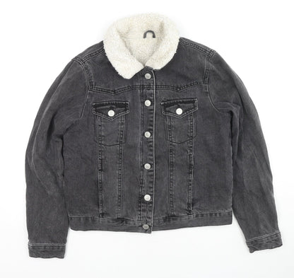 Womens UK Size 8 Topshop Black Jacket