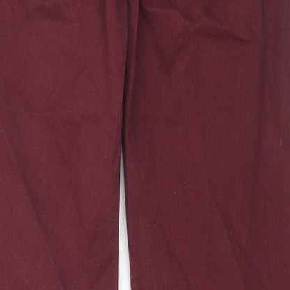 Reverse Womens Red Cotton Skinny Jeans Size 32 in L32 in Regular Zip