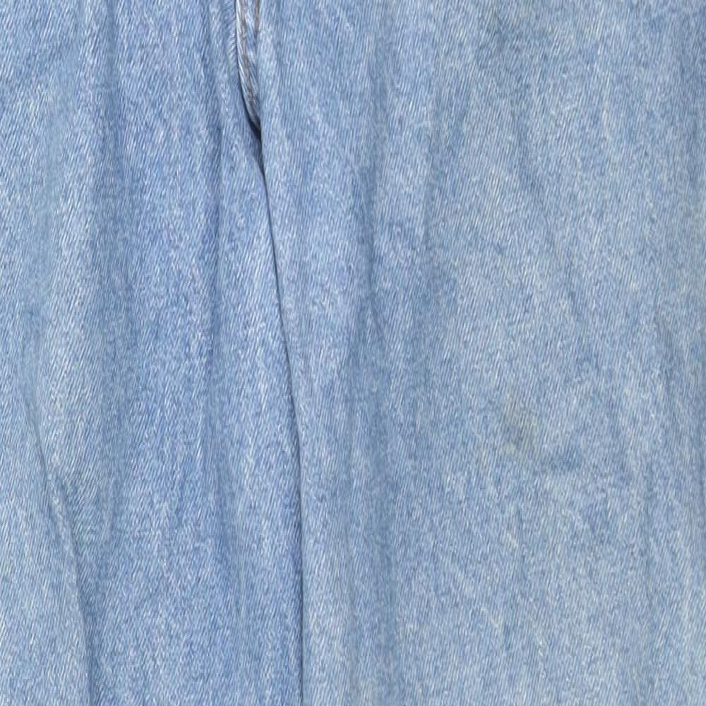 Palmetto's Womens Blue Cotton Straight Jeans Size 26 in L27 in Regular Zip