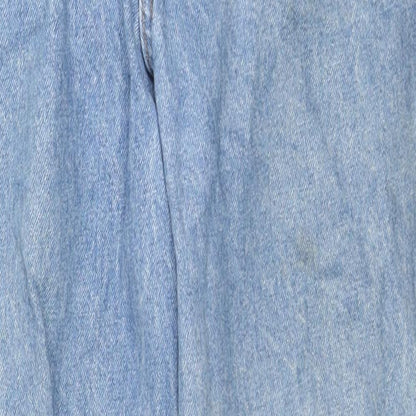 Palmetto's Womens Blue Cotton Straight Jeans Size 26 in L27 in Regular Zip