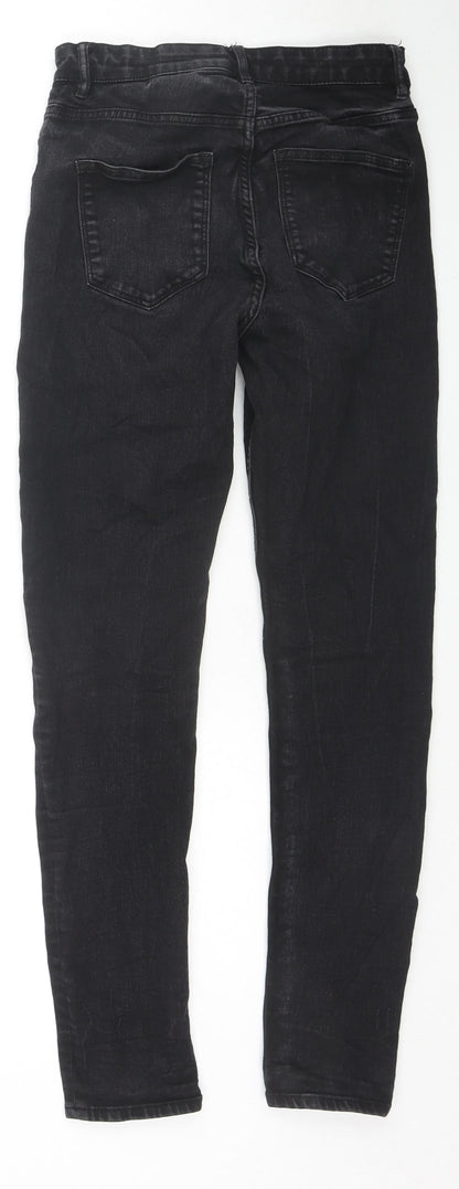 Womens UK Size 10 H&M Regular Fit Skinny Black Jeans