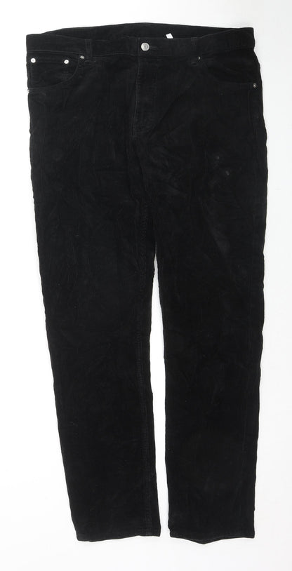 Womens UK Size 36 Weekday Regular Fit  Black Trousers