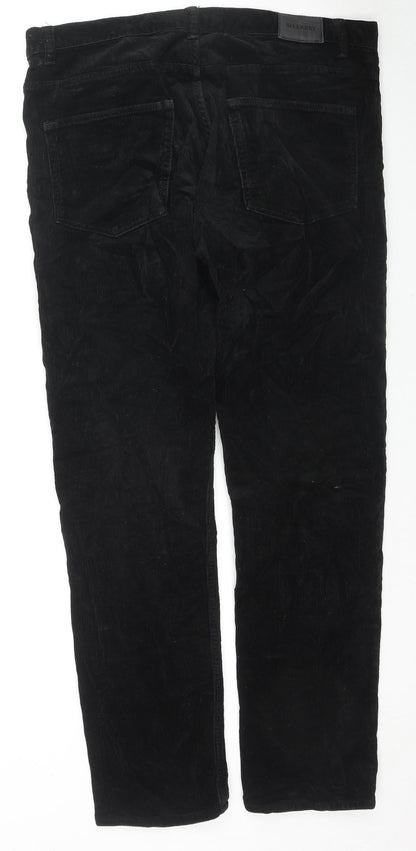 Womens UK Size 36 Weekday Regular Fit  Black Trousers