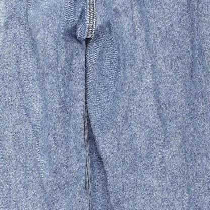 Hollister Womens Blue Geometric Cotton Straight Jeans Size 27 in L31 in Regular Zip - Stars