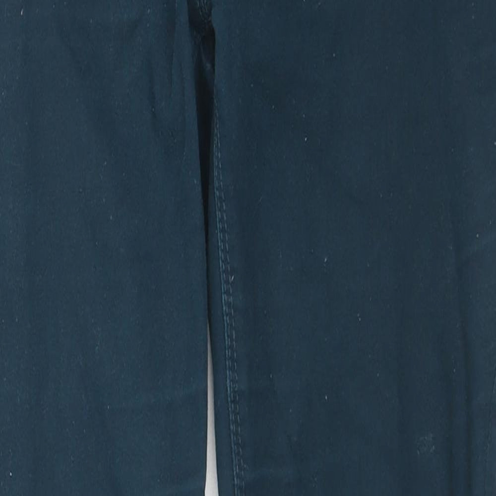 M&Co Womens Blue Cotton Skinny Jeans Size 12 L27 in Regular Zip
